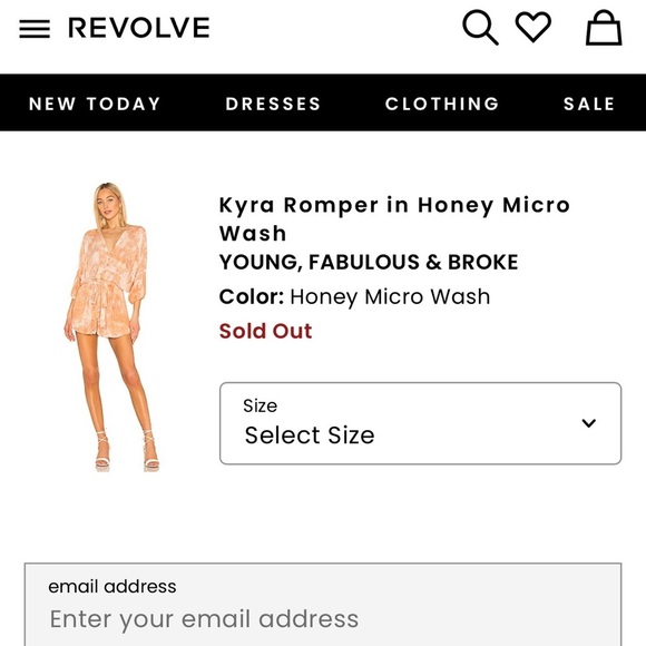 NWOT Young Fabulous & Broke Purple & Pink Ombré Romper Size M - Picture 6 of 16